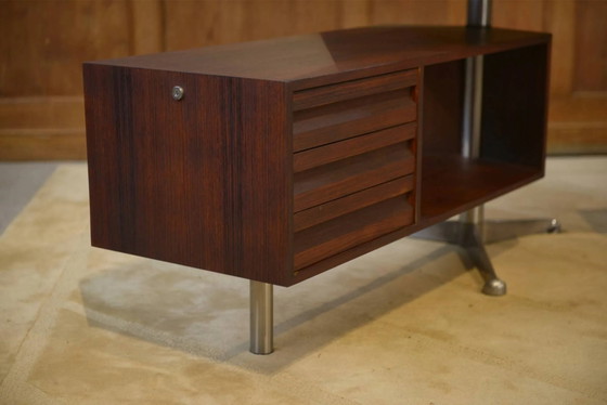 Rosewood desk model T95 by Osvaldo Borsani for Tecno 1960s, Italian Design (photo 5 of 17)