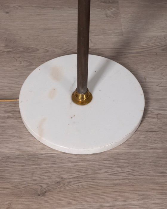 Vintage 1950s floor lamp in marble and brass, Italian design, Floor lights, Gold (photo 5 of 9)