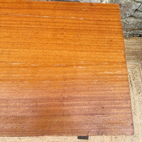 Cassettiera vintage con maniglie in pelle – Anni '50/'60 – Cassettiere, Legno (photo 9 of 25)