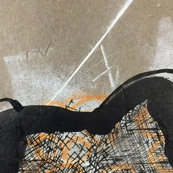 Anne Body, Parce Queue, Oil on Paper, 1970 – Paintings & Drawings (photo 4 of 10)