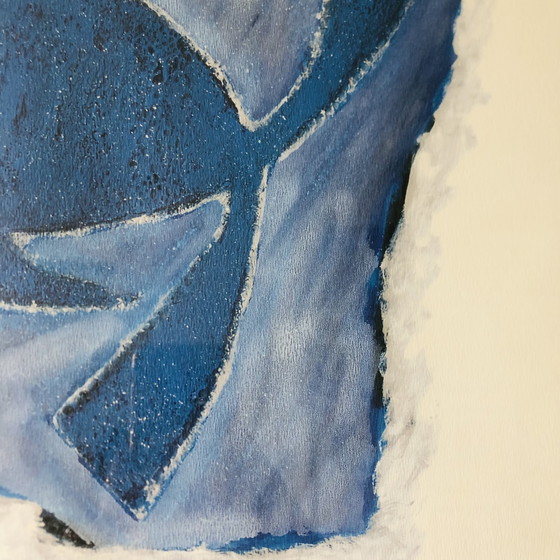 Image 1 of Litografia "coppia di pesci" di Rémi Pesce