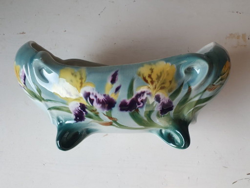 Art Nouveau Jardinière - St. Amand & Hamage (D39) - Approx. 1900 – vazen, Ceramic (photo 2 of 12)
