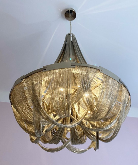 Image 1 of Terzani Soscik, lampadario moderno in metallo, DM 72 x H 95 cm