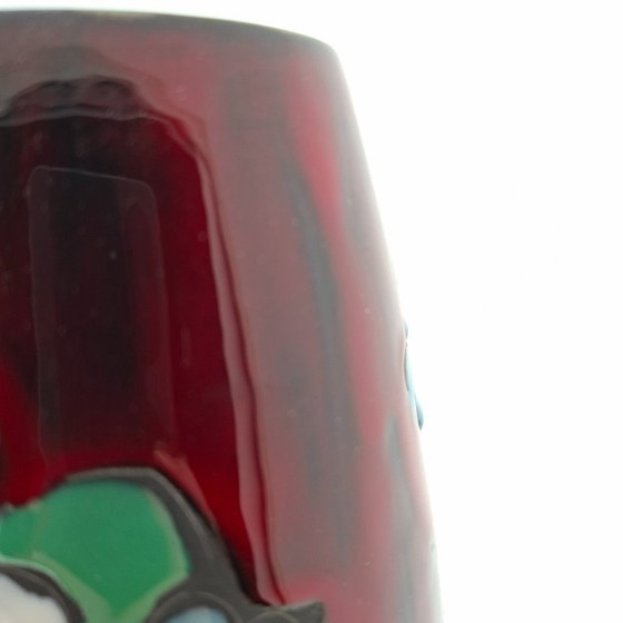 Image 1 of Red San Marino vase | Titano girl Italy