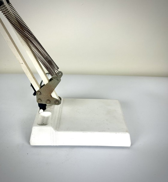 Image 1 of Pixar-style vintage articulated Massive lamp - white and black