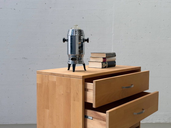 Solid Wood Chest of Drawers – 5 Drawers, Beech Look (photo 7 of 14)