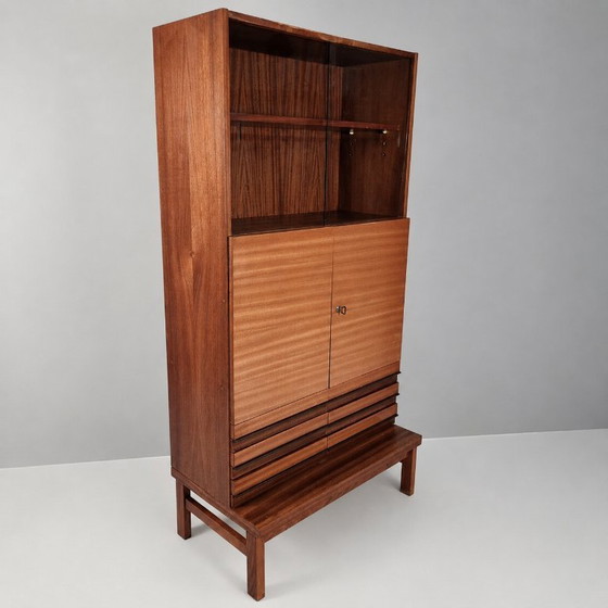 Vintage Bookcase in Beech, 1970s – High Boards, Wood (photo 6 of 9)
