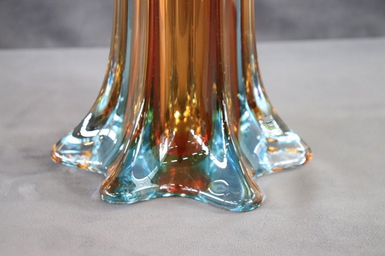 Image 1 of Italian Red Tall Vase in Murano Art Glass, 1960s