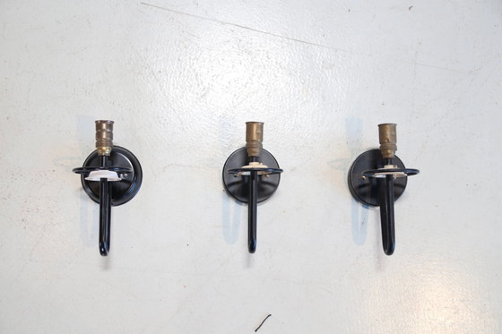 Raak glass torch wall lamp model C-1517 – Wall lights, Metal, Mid Century Modern (photo 3 of 5)