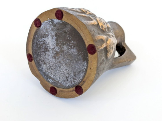 Image 1 of Sculpture en bronze brutale de Horst Dalbeck, HDV Allemagne, années 1970, style Château-Cœur