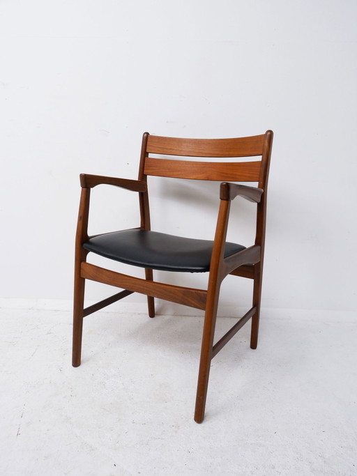 Sedia da ufficio danese in teak, anni '60
