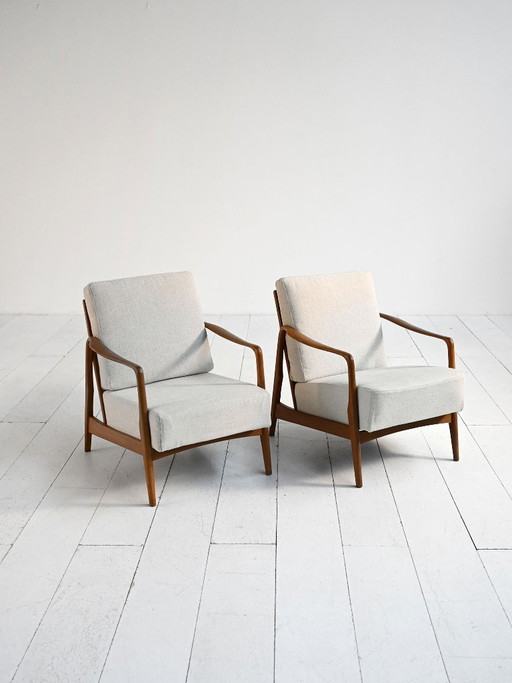 Pair of German armchairs, 1960s