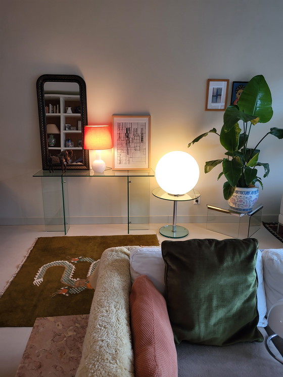 Image 1 of Metaform Glas-Chrom-Beistelltisch