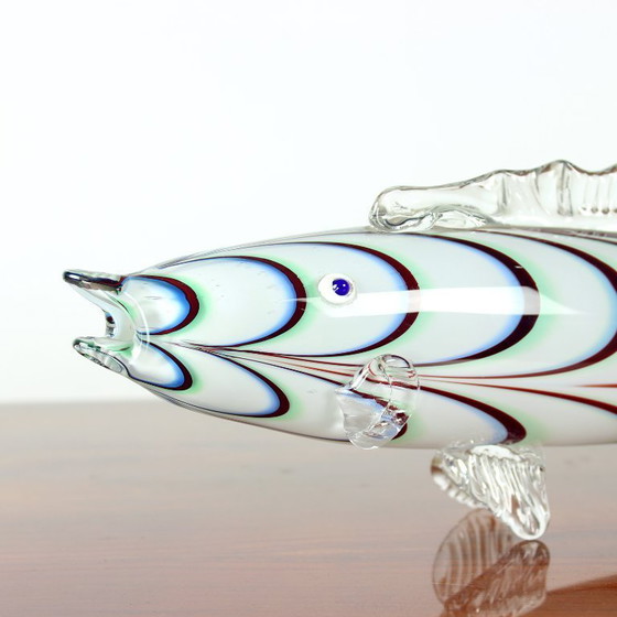 Image 1 of Estatua de pez de cristal de mediados de siglo, Checoslovaquia, década de 1960