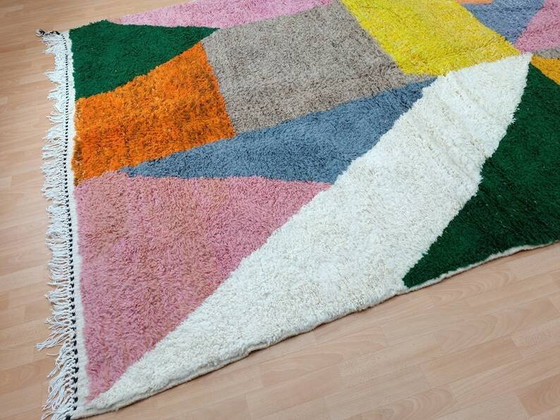 Handgefertigter Teppich 250cm x 150cm mehrfarbig – Teppiche & Läufer, Wool, Bohemian (photo 5 of 6)