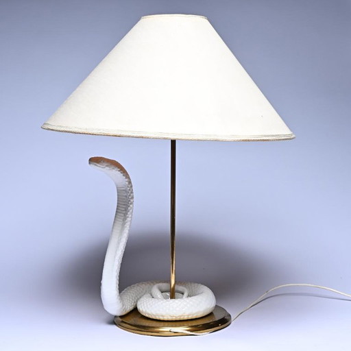 Vintage 'Cobra' Tischlampe, im Stil des italienischen Designers Tommaso Barbi