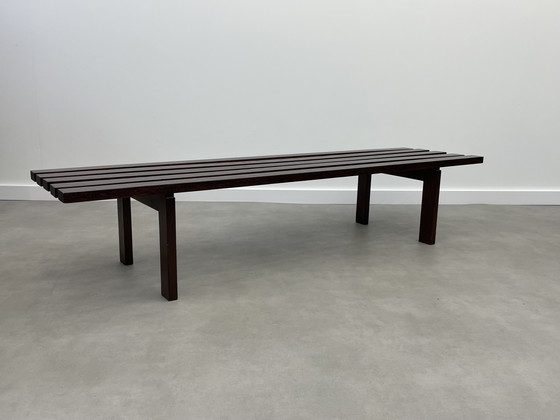 Image 1 of Panca vintage in legno massello con doghe