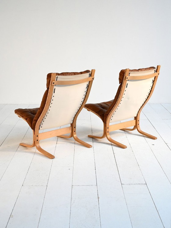 Image 1 of Ein Paar „Siesta“-Sessel von Ingmar Relling für Westnofa, Norwegen, 1960er Jahre