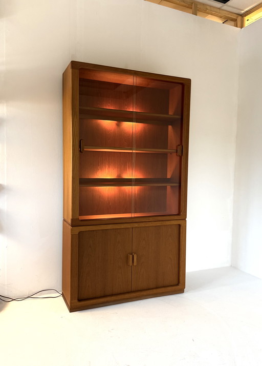 Vintage XL dänische Vitrine, Silkeborg Møbelfabrik '70