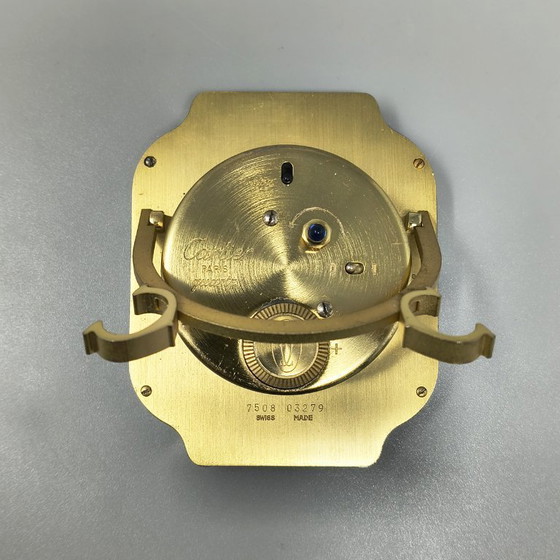 Image 1 of Reloj despertador Cartier Santos Pendulette de los años 80. Fabricado en Suiza.
