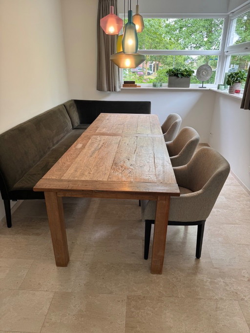 Esstisch aus Teakholz, 280 cm