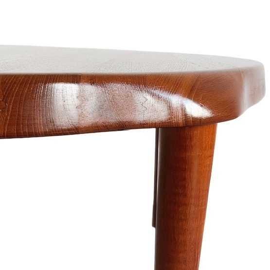 Image 1 of Tavolino da caffè rotondo in teak di design danese di metà secolo, John Boné Mikael Laursen, anni '60