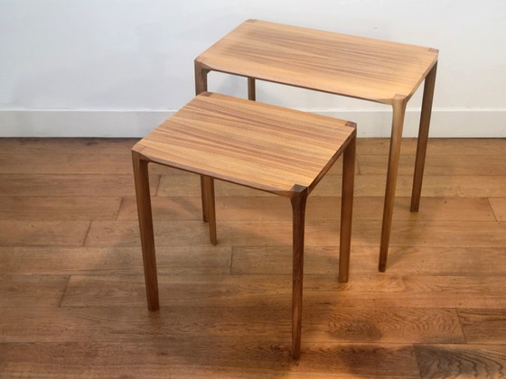 Set van twee nesting tables van Rex Raab voor Wilhelm Renz, Duitsland 1960 – Bijzettafels, Wood (photo 6 of 10)