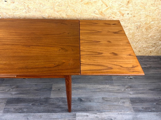 Image 1 of 1960s/70s Teak Dining Table, Danish Modern Design, Denmark