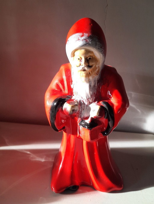 Vintage Candy Container Santa Claus (J.M. Radureau, Vallauris)