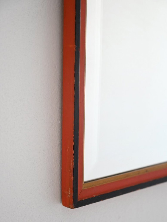 Image 1 of Miroir en bois peint scandinave des années 1930