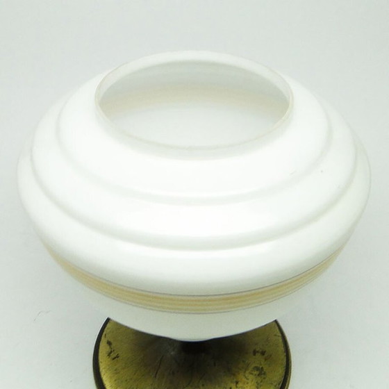 Lámpara colgante de mediados de siglo de Polam, década de 1970. – Lámparas colgantes, Glass, Metal (photo 2 of 16)