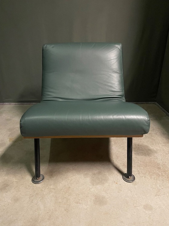 FELICE ROSSIE LOUNGE CHAIR, ANNI '60, Felicerossi, Poltrone, Pelle, Legno, Verde, Modern (foto 4 di 13)