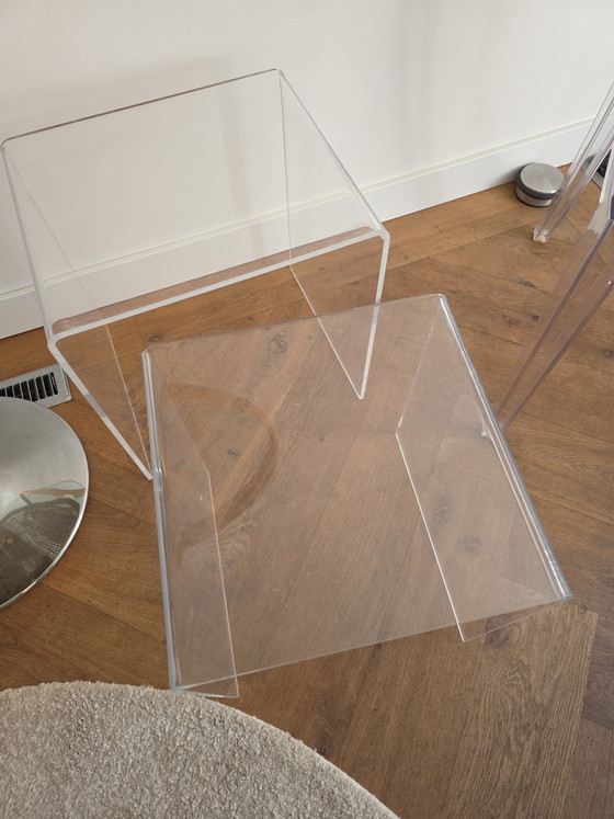 Image 1 of Vintage plexiglas mimiset 2 delig