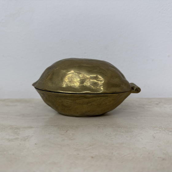 Image 1 of Brass Walnut Shaped Nut Cracker, 1970s