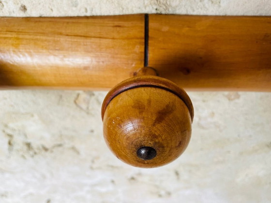 Image 1 of Mid-Century Faux Bambus Wandhalterung Garderobe