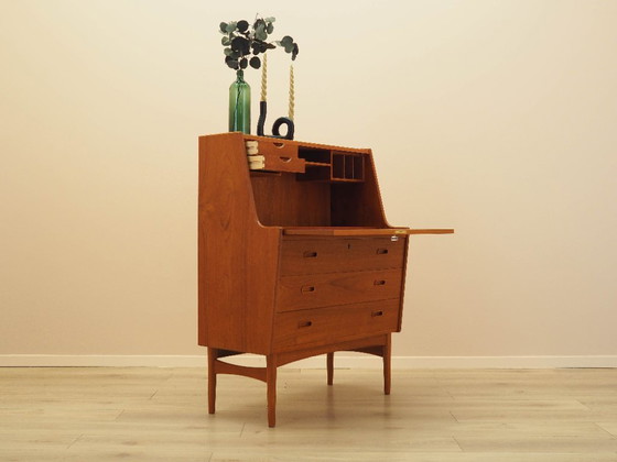 Image 1 of Teakhouten secretaire, Deens design, jaren 60, ontwerper: Arne Wahl Iversen, fabrikant: Vinde Møbelfabrik
