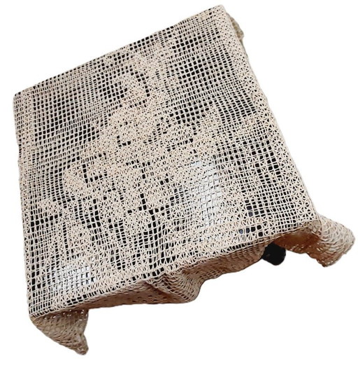 Vintage große handgehäkelte Tischdecke 177x82 cm