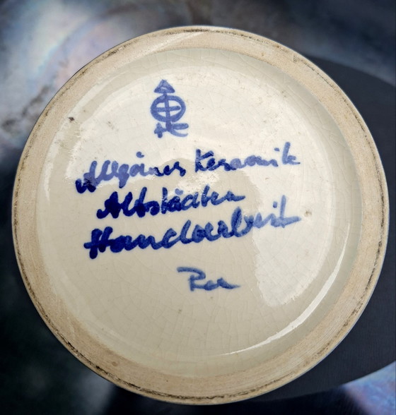 Autentico Makkum/Tichelaar - vaso a tromba policromo dipinto a mano - ca. 1960 – Vasi, Ceramica (photo 2 of 5)