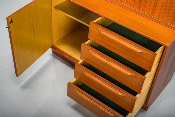 Image 1 of Grande bibliothèque vintage avec bar en teck par Heinrich Riestenpatt, 1960s