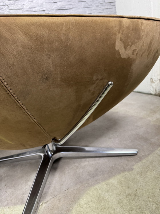 2x Leolux Caruzzo con 1 Pouf Pelle Nubuck – Poltrone, Alluminio (photo 11 of 15)