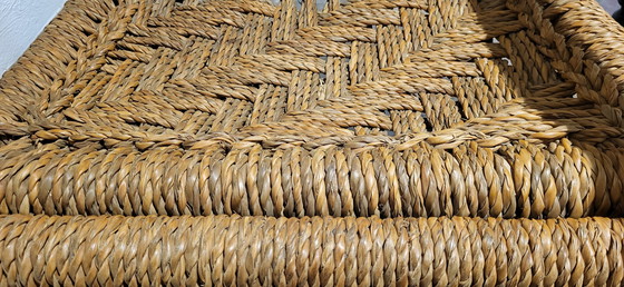 Image 1 of 2 Stühle aus Holz mit Seil im Stil von Adrien Audoux & Frida Minnet