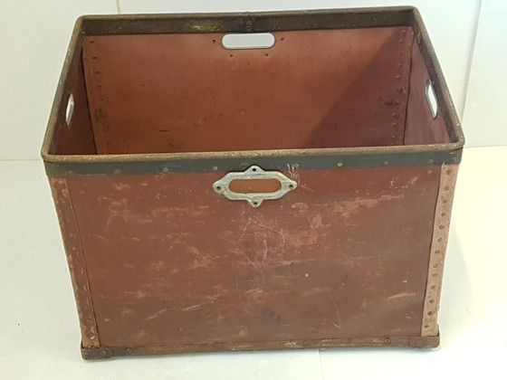 Image 1 of Set van 11 industriële opslagkisten van Suroy, Loos, Frankrijk, vintage jaren 1950.