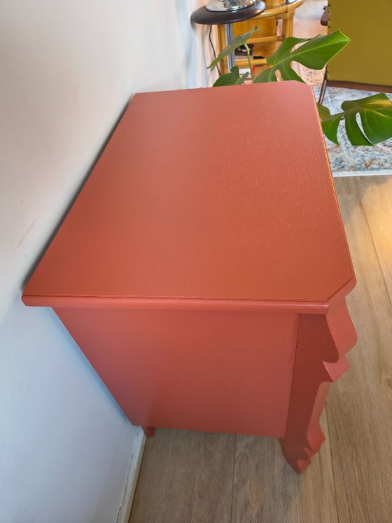 Commode en terre cuite / Commode vintage – Buffet bas, Wood (photo 7 of 7)