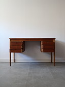 Vintage Deens bureau in teak 