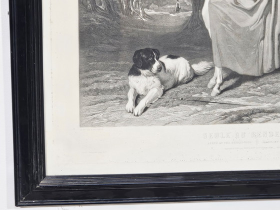 Naar Alfred de Dreux, Alleen op een bijeenkomst, 1858, Gravure – Litho's & Zeefdrukken (photo 6 of 15)