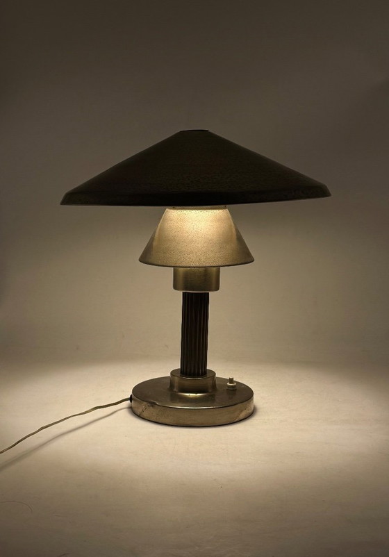 Image 1 of Lampe de table Art Déco, Philips Milano Italie circa 1930