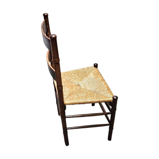 2 x Art Deco Rush Chair / Amsterdam School / Jac Levee / Mid-Century – Dining chairs (photo 19 of 21)