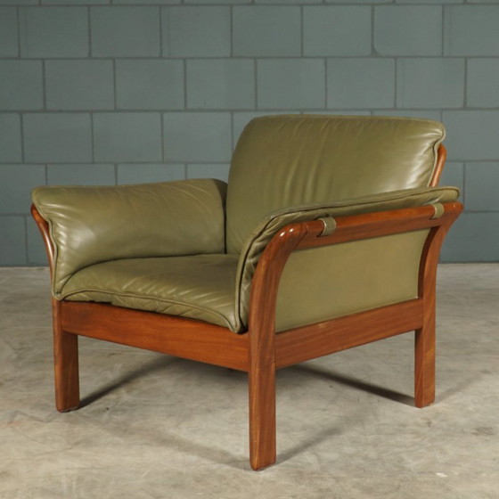 Poltrone vintage ‘Scala’ - Dreipunkt International - anni '80 – Leather, Wood (photo 8 of 11)