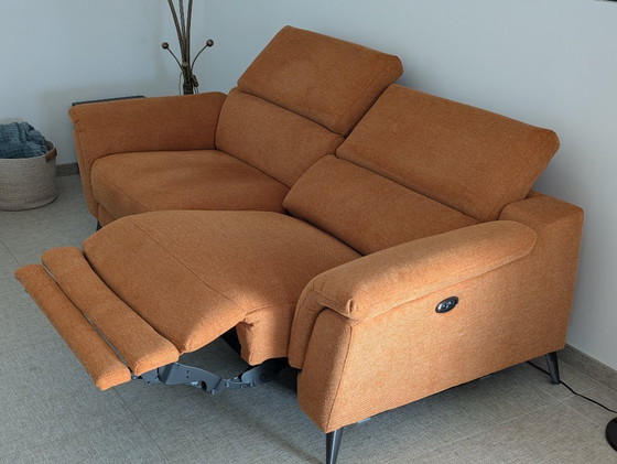 Image 1 of Sofá de tela VIRGINIA Centro de cuero