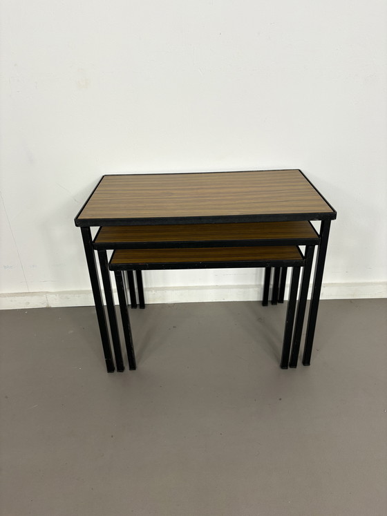 Image 1 of Vintage Artimeta Mimiset with reversible top, largest 50 cm width, 29 cm depth, 40 cm height.
